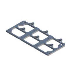 Render of MODULITH 115 Under-Table Rail - 3W section